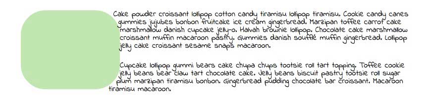 CSS shapes inset example