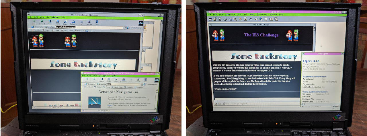 Internet Explorer 3, an adventure in cross-browser compatibility