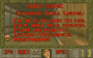 Doom skill levels