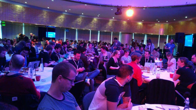 Captivated audience at Web Directions Code