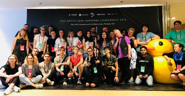 Group photo with speakers and organisers after YGLF Kyiv