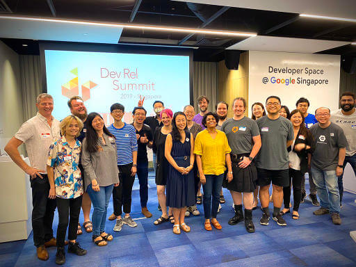 Family photo at DevRel Summit 2019