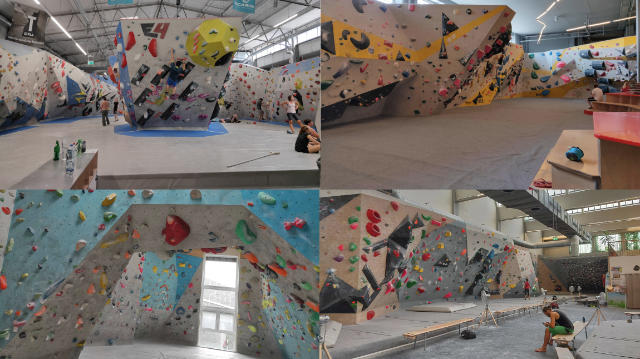 4 climbing gyms in 4 cities