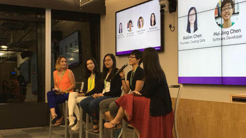 Panel at inaugural TechLadies launch event