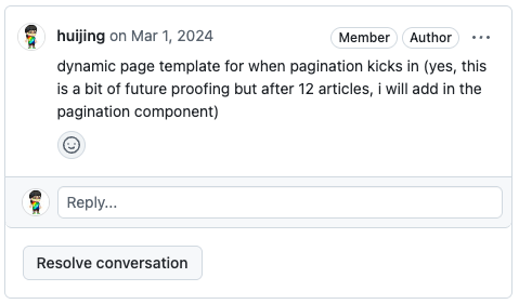 I did not add the pagination component after 12 articles