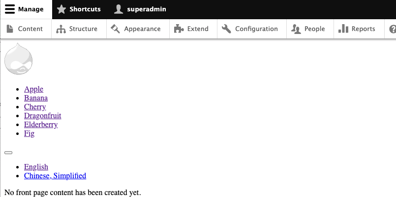 Completely unstyled language switcher
